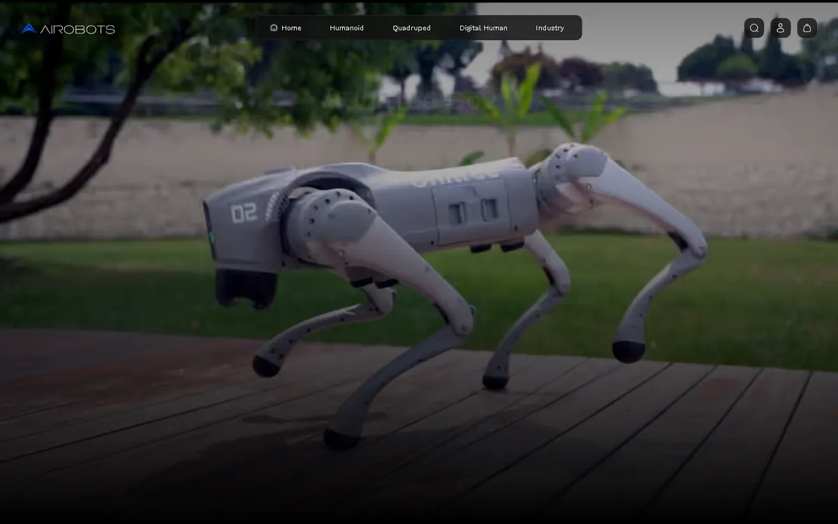 Airobots page for the Unitree Go2 robot