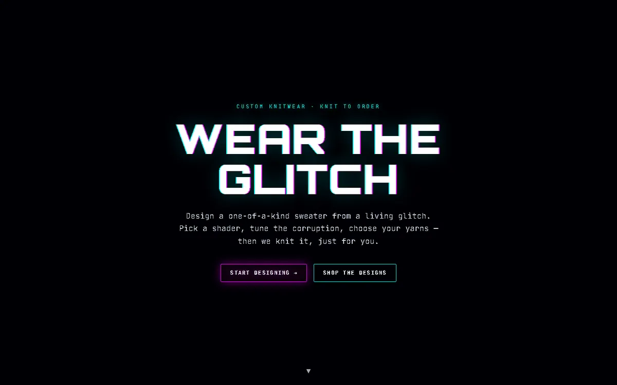 Glitchwear create page