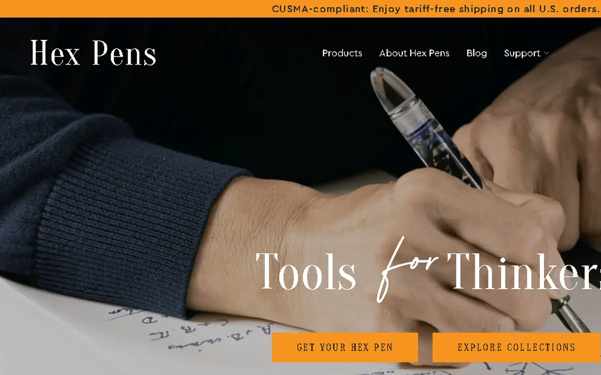 Hexpens homepage